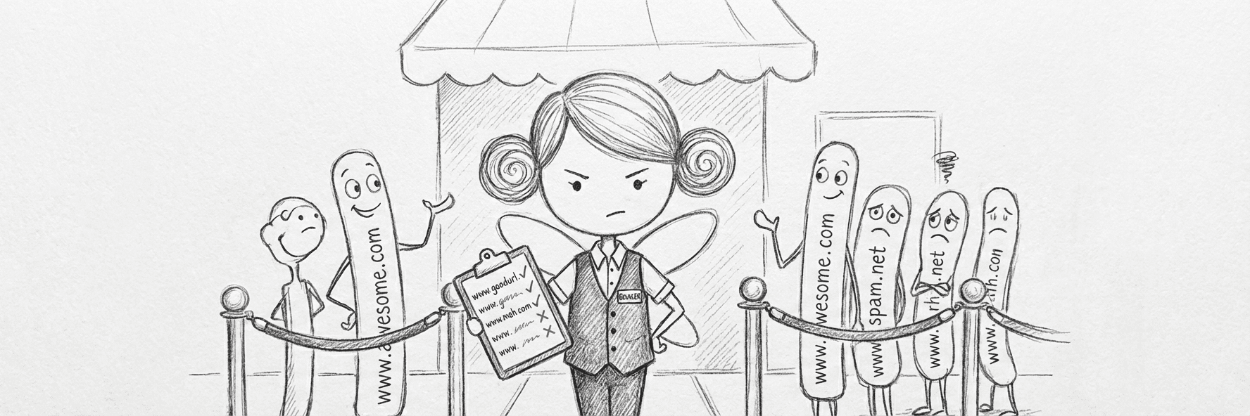 Fairy bouncer controlling browser access